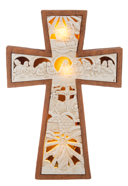 Passion Story Light Up Cross
