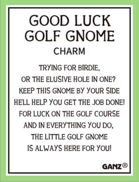 Good Luck Golf Gnome