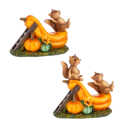 Sliding Fox Fall Figurine Asst