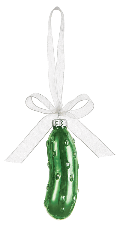 Glass Pickle Ornament In Box