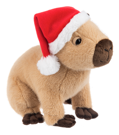 10" Yuletide Capybara With Hat