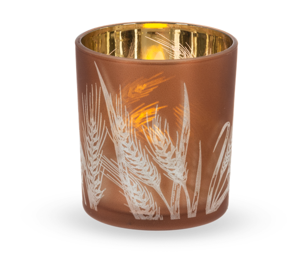 Fall Glass Tealight Holder