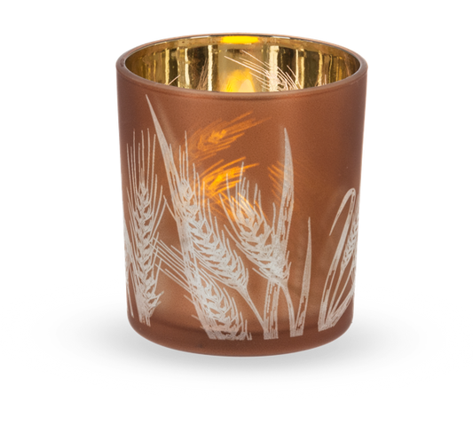 Fall Glass Tealight Holder