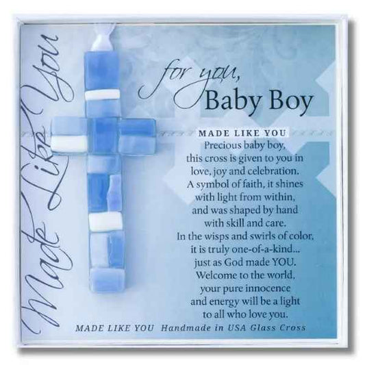 Baby Boyl Mosaic Cross