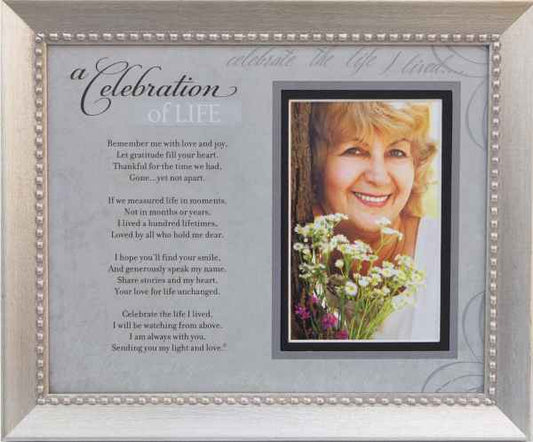Silver Celebration of Life Frame