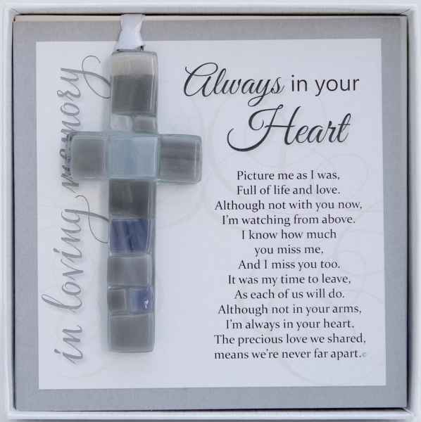 Always in Your Heart Mosaic Cross