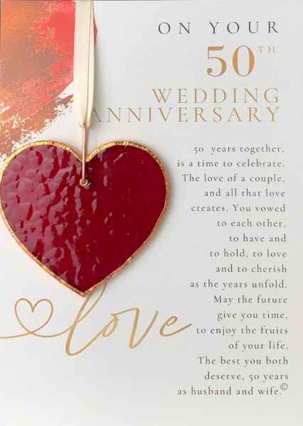 Annversary Glass Heart