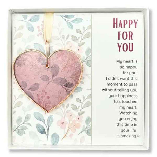 HAPPY FOR YOU Glass Heart