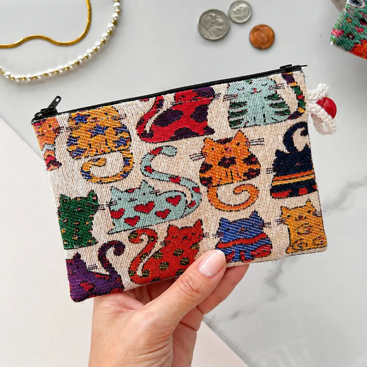 cute Cats Fabric Coin Purse