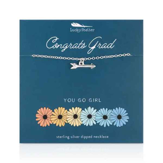YOU GO GIRL GRAD ARROW NECKLACE