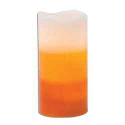 6"Candy Corn Pillar