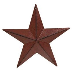 8" BURGUNDY BARN STAR