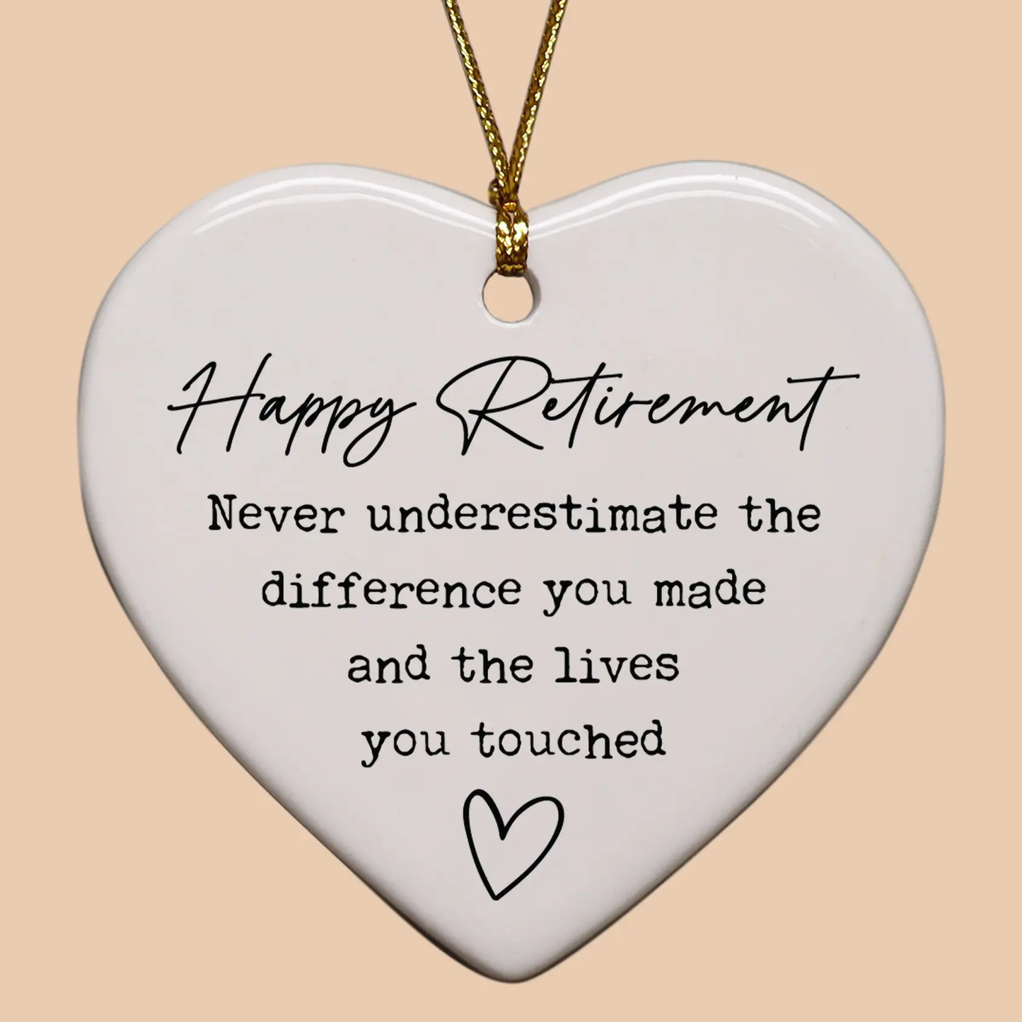 The Difference You Made Heart Ornament
