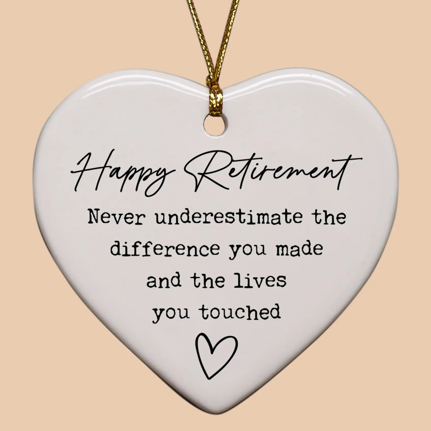The Difference You Made Heart Ornament