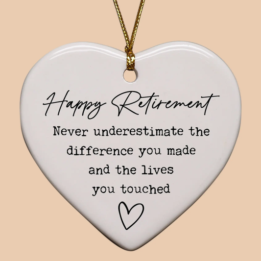 The Difference You Made Heart Ornament