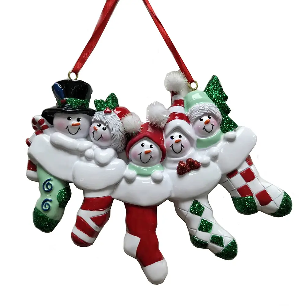 Snowman Family of 5 Ornament