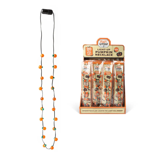 Light Up Pumpkin Necklace Necklace