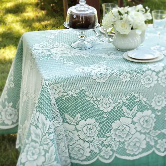 *60X84 Tablecloth Victorian Rose
