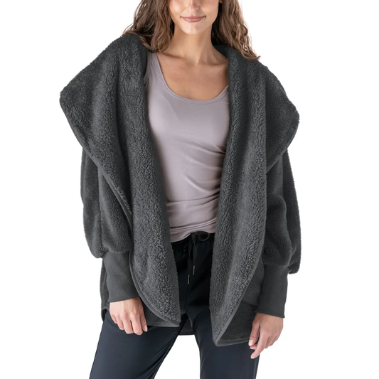 Charcoal Packable Cardigan