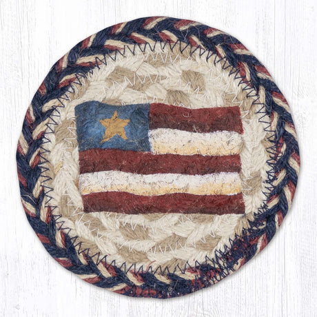 Star Flag Jute Coaster
