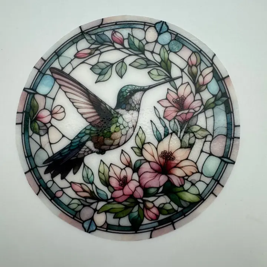 Hummingbird Stained Glass Jar Opener