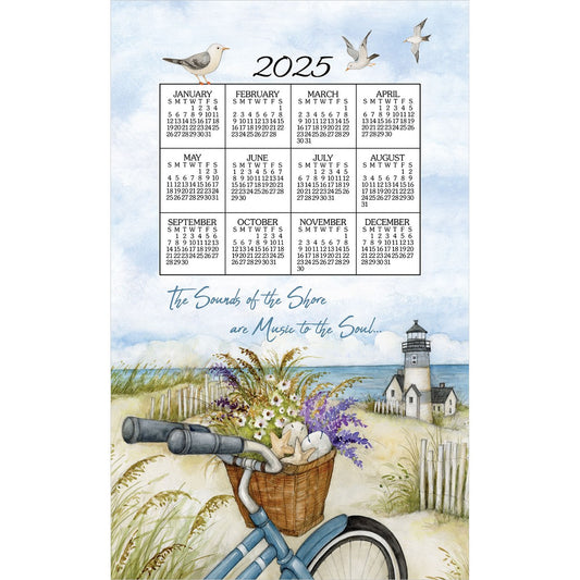 2025 SEASHORE Calendar Towel
