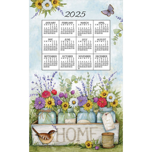 2025 HOME FLORAL Calendar Towel