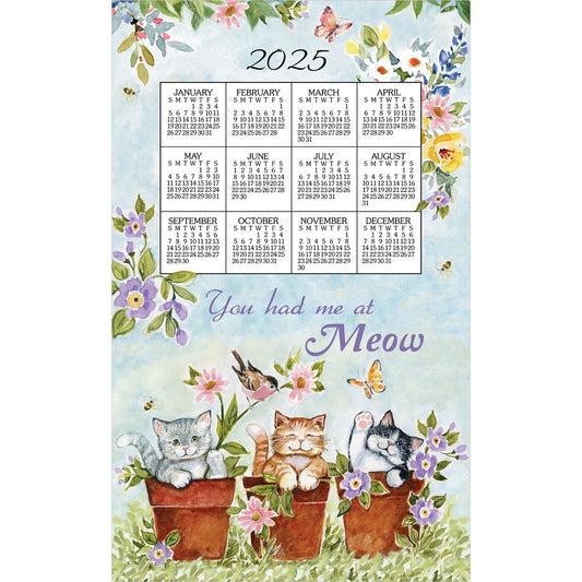 2025 SWEET KITTIES Calendar Towel