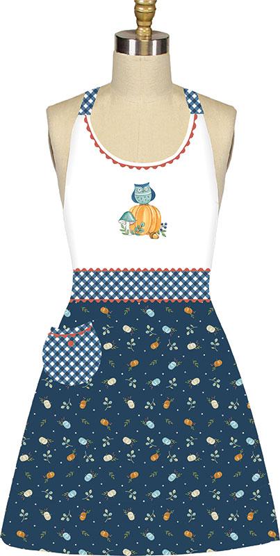 HARVEST WISHES Owl Apron
