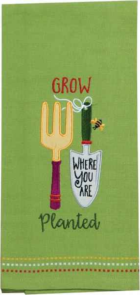 *Grow Emb Tea Towel