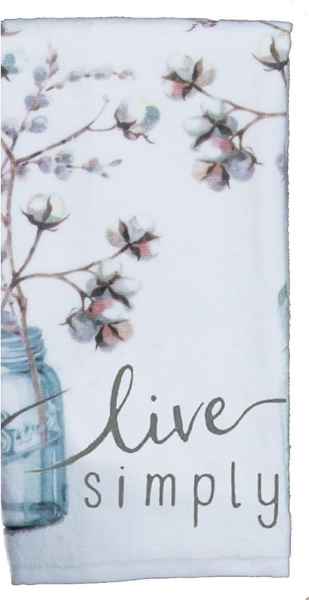 *Live Simply Terry Towel