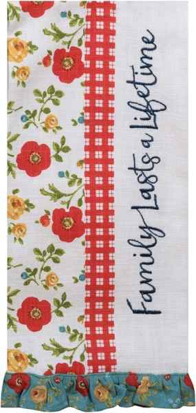 * FAMILY LIFETIME TEA TOWEL