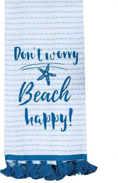 * Beach HAPPY TEA TOWEL