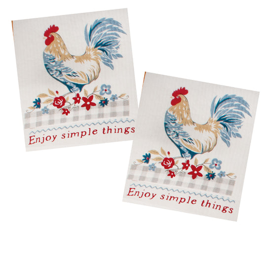 ROOSTER 2 PACK SWEDISH CLOTHS