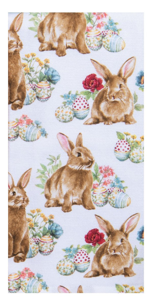Garden Bunnies Dual Purpose Towe;