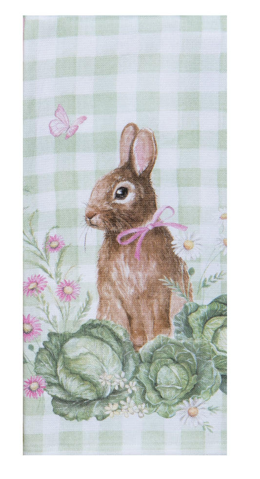 BUNNY CABBAGE DUAL PURPOSE TOWEL