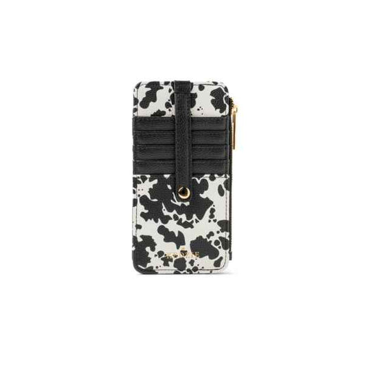 Cow Print Essentails Only Zip Wallet
