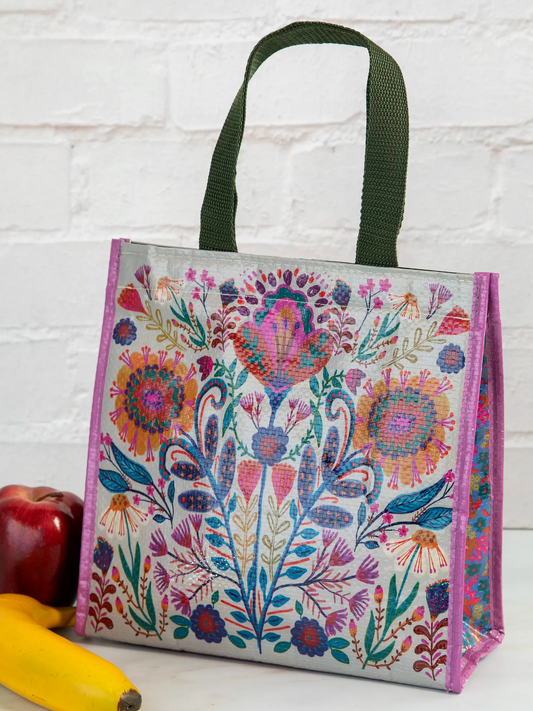 Folk Flower Insulated Lunch Bag