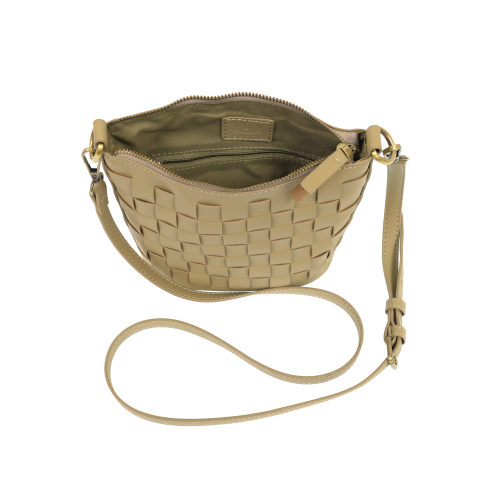 Sage Maci Woven Crossbody bag