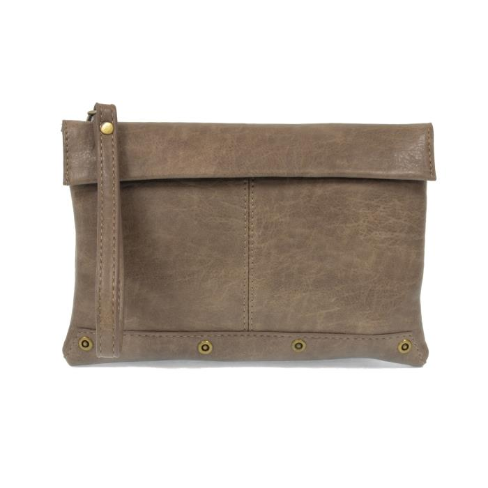 Taupe Kiara Foldover Crossbody