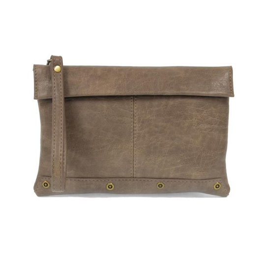 Taupe Kiara Foldover Crossbody