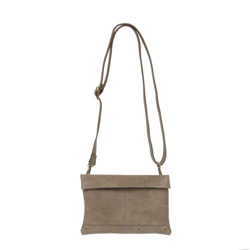 Taupe Kiara Foldover Crossbody