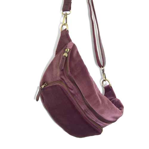 Plum Velvet Rory Sling Belt Bag