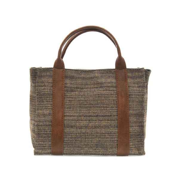Dusty Blue Mila Tweed Medium Tote