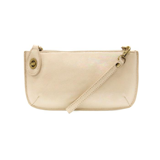 White Holographic Mini Crossbody Clutch