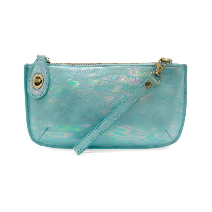 Turq Holographic Mini Crossbody Clutch