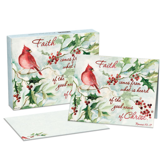 Cardinal & Berries CHRISTMAS CARDS