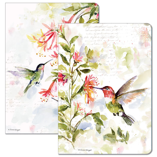 Hummingbird Floral 2 Pack Journal
