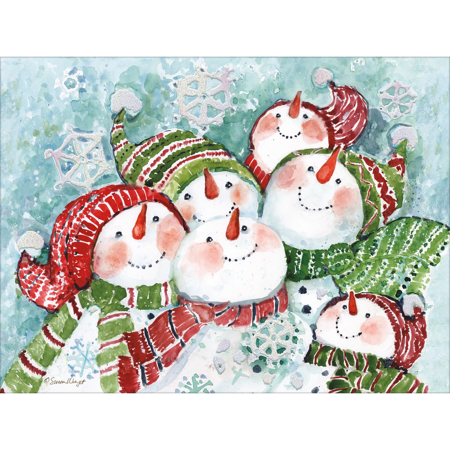 SNOWMAN GATHERING BOXED CHRISTMAS CARDS