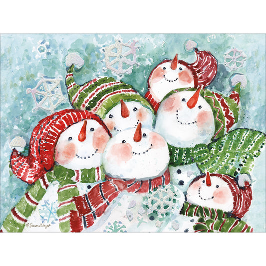 SNOWMAN GATHERING BOXED CHRISTMAS CARDS